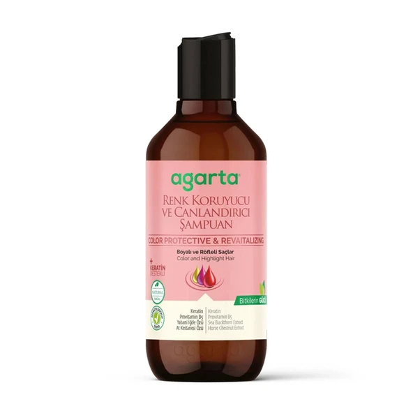 AGARTA DOĞAL RENK KORUYUCU VE CANLANDIRICI ŞAMPUAN 400 ML. ürün görseli 1