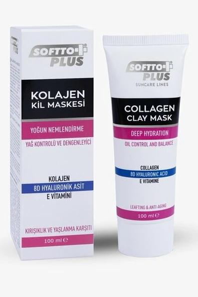 SOFTTO PLUS KOLAJEN KİL MASKESİ 100 ML