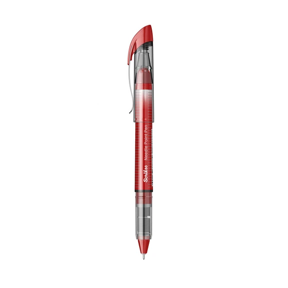 Scrikss İğne Uçlu Tükenmez Kalem 0.5 mm Kırmızı | NP68 - 2