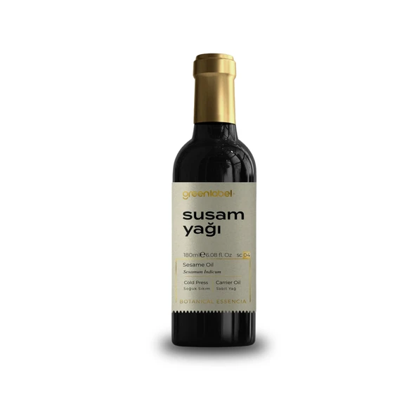 GREENLABEL SUSAM YAĞI 180 ML. (SOĞUK SIKIM)