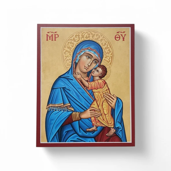 Mavi Madonna İkona - 2