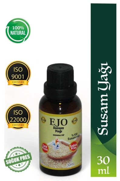 EJO SOĞUK SIKIM SUSAM YAĞI / %100 SAF VE DOĞAL SUSAM YAĞI