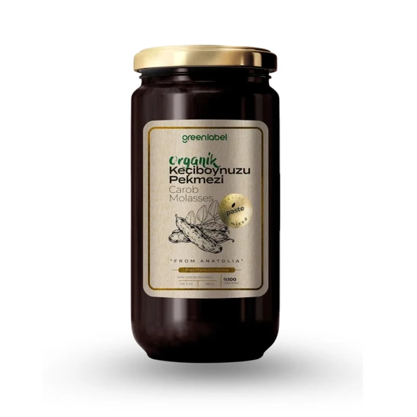 GREEN LABEL ORGANİK KEÇİBOYNUZU PEKMEZİ 620 G.
