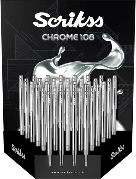 Scrikss Tükenmez Kalem Krom | Chrome108 - 6