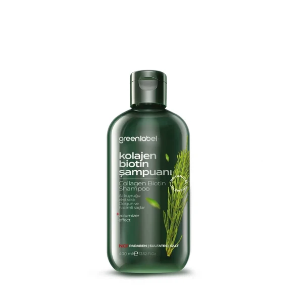 GREENLABEL BİOTİN & KOLAJEN AT KUYRUĞU ŞAMPUANI 400 ML. ürün görseli 1