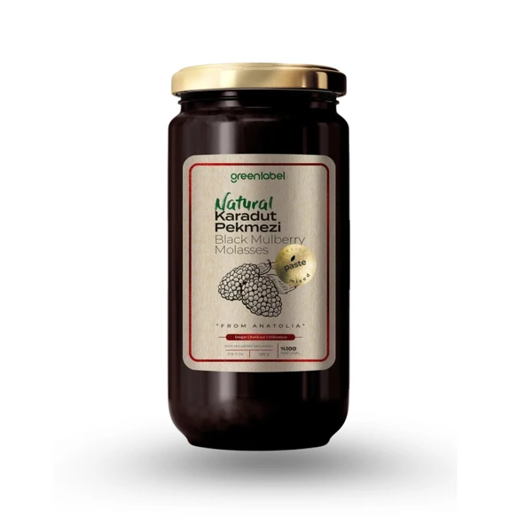 GREEN LABEL NATURAL KARADUT PEKMEZİ 620 G.