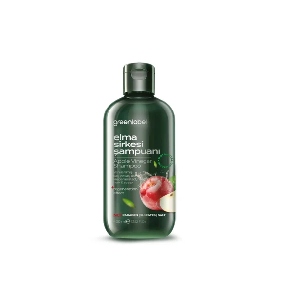 GREENLABEL ELMA SİRKESİ ŞAMPUANI 400 ML. ürün görseli 1
