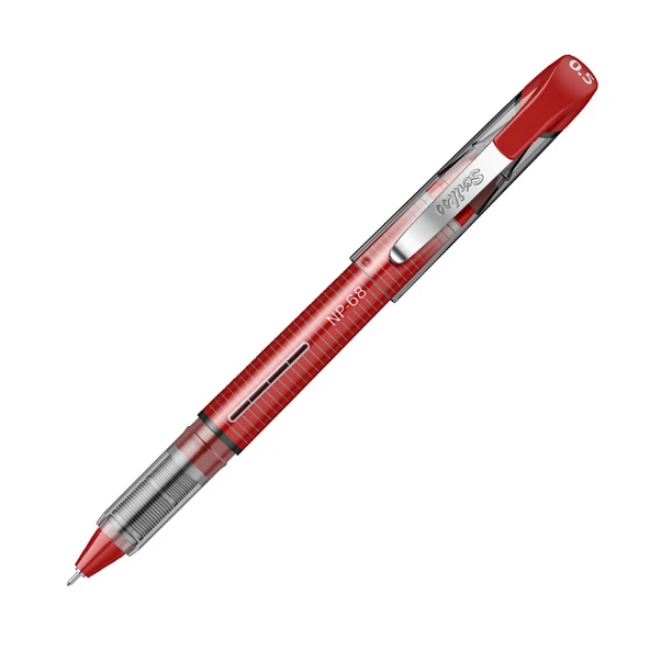 Scrikss İğne Uçlu Tükenmez Kalem 0.5 mm Kırmızı | NP68 - 3