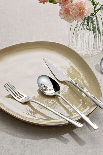 Emsan Ladin 84 Parça 12 Kişilik Çatal Kaşık Bıçak Seti Kutulu - 2