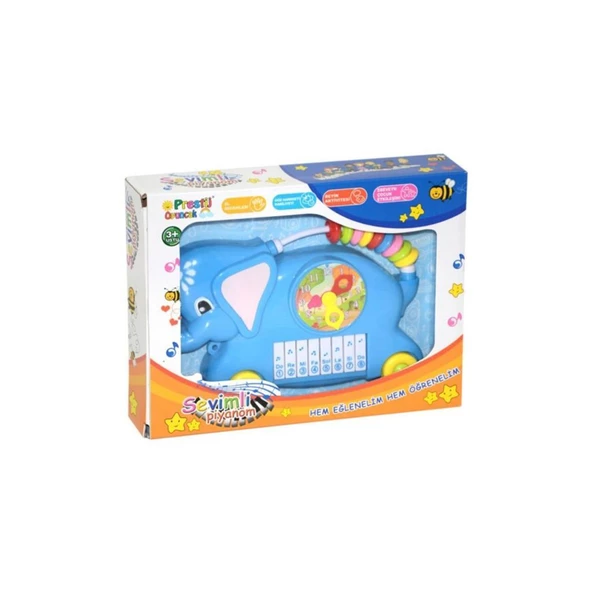 Prestij Oyuncak Hayvanlı Pilli Saatli Oyuncak Piyano Kutulu Pr-19 - 6