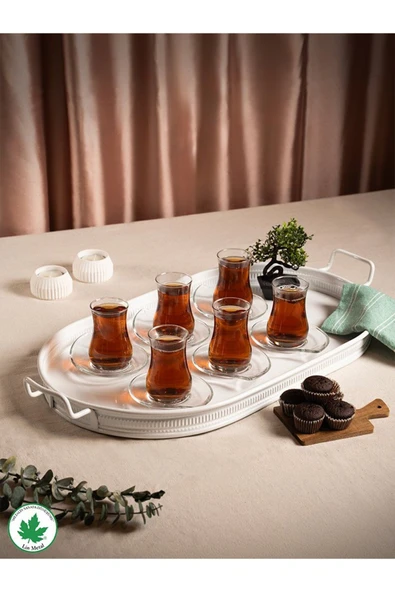 Lotus 57cm Elips Tepsi Tırtıklı ve Tel Kulplu (Baskısız) - 2