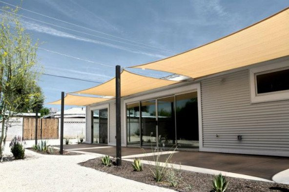 95 GÖLGELİK BAHÇE ÇİT FİLESİ 1metre X 16 metre KREM - Resim 2