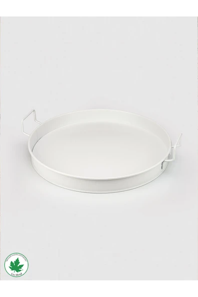 Pilea 37cm TEL Kulplu Servis Tepsi BASKISIZ - Resim 9