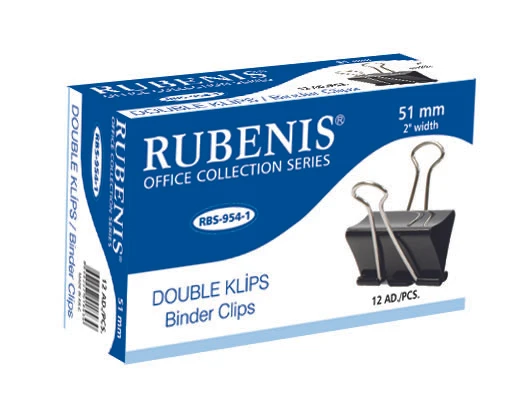 Rubenis 51 mm. Double Klips Metal Kıskaç - 2