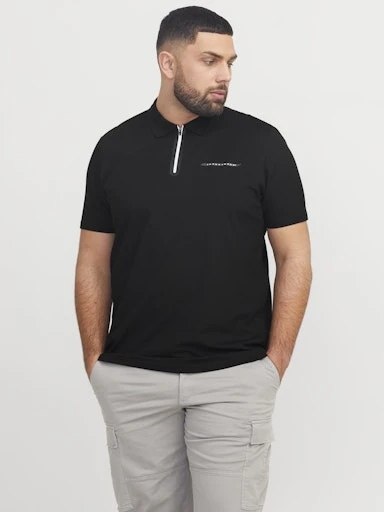 Jack Jones Erkek Jcofusion  Yüksek Yaka Siyah Tişört 12278562 - 2