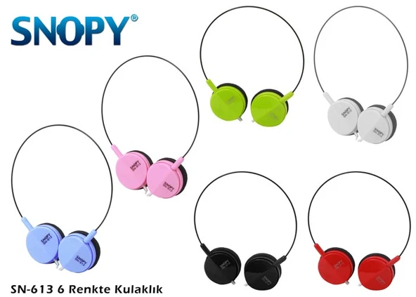 Snopy Sn-613 Baş Üstü Kulaklık Kırmızı