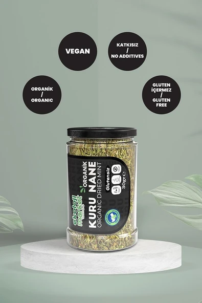 Organik Glutensiz Kuru Nane 30 Gr x2 / Organic Gluten-Free Dried Mint 30 Gr x2 - 3
