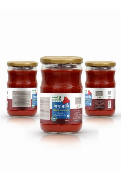 Organik Tuzsuz Biber Salçası 610 Gr - 4