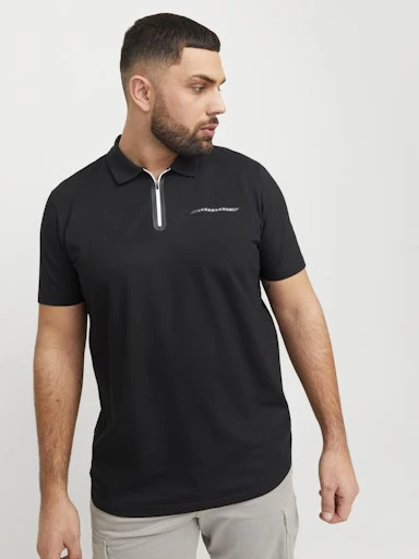 Jack Jones Erkek Jcofusion  Yüksek Yaka Siyah Tişört 12278562 - 7
