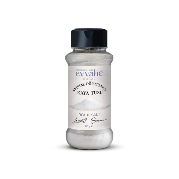 Evvahe Doğal Kristal Öğütülmüş Kaya Tuzu 210 Gr. - 1