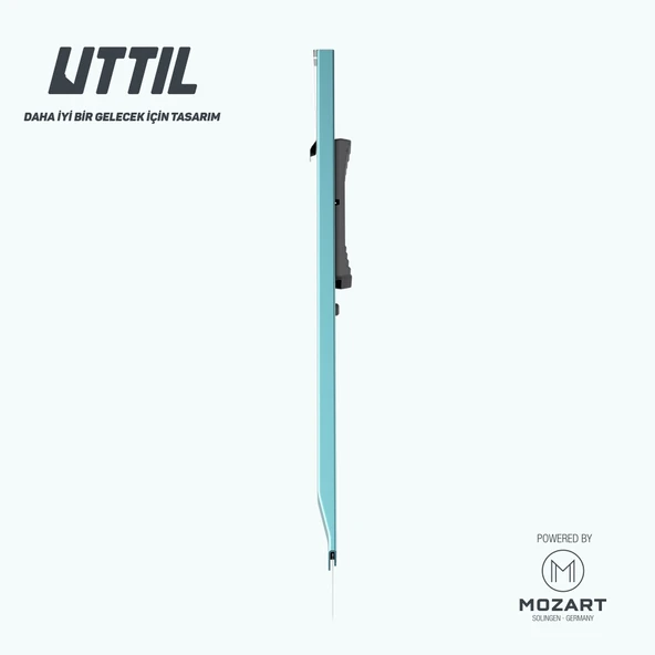 UTTIL PTUK07-30 Cep Tipi Süper Slim Paslanmaz Klipsli 30 derecelik 9 mm bıçaklı Metal Maket Bıçağı - 4
