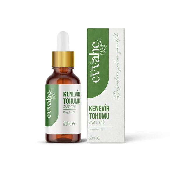 Evvahe Doğal Kenevir Tohumu Yağı (50ml.) - 1