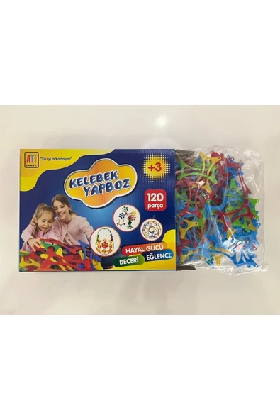 Beceri Eğlence 120 Parça Kelebek Puzzle Eğitici Şekiller Pop Tubee - 2