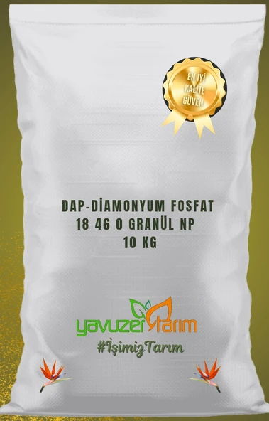 18 46 0 DAP Gübre Azot Fosfor Bitki Meyve Sebze Granül NP Taban Gübresi Yavuzer Tarım Gübre 10Kg - 4