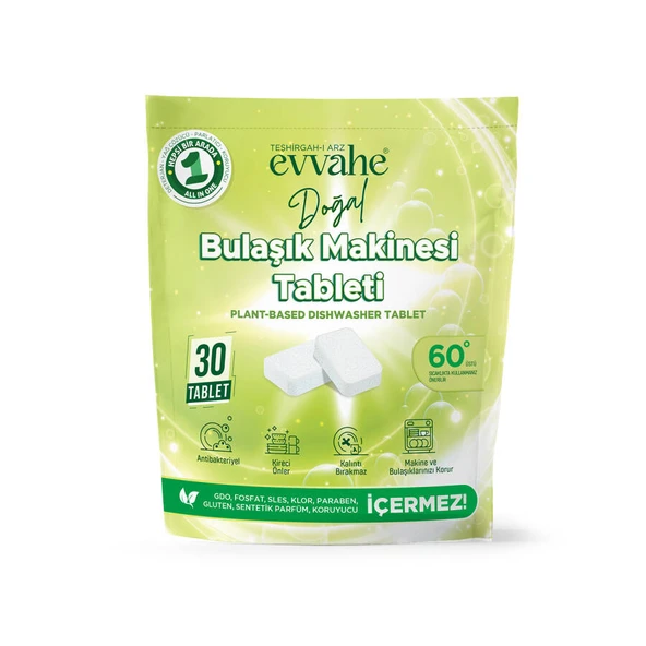 Bitkisel Bulaşık Makinesi Tableti (30 Tablet)