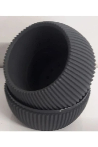 Mercan Saksı 2 Numara 0,35 Litre Su Hazneli Dekoratif Kaktüs Sukulent Saksı 11,8x9,2 cm - 3