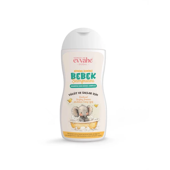 Evvahe Doğal Bitkisel İçerikli Bebek Şampuanı (190 ml) ürün görseli 1