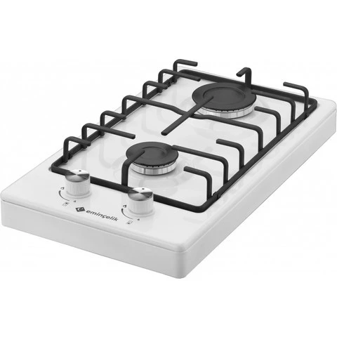 Eminçelik 41 121 Beyaz Set Üstü Domino Ocak