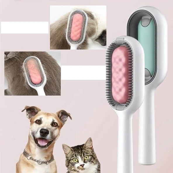 Islak Mendil Aparatlı Kedi Köpek Tüy Temizleyici Toz Toplayıcı Tiftik Toplayıcı Tarak - 4