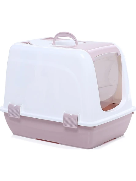 BÜYÜK BOY KAPALI KEDİ TUVALETİ 37X45X40CM - 4