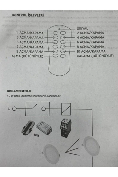 10 Lu Kanal Avize Kumandası 10x500 W Ct-9152 - 2