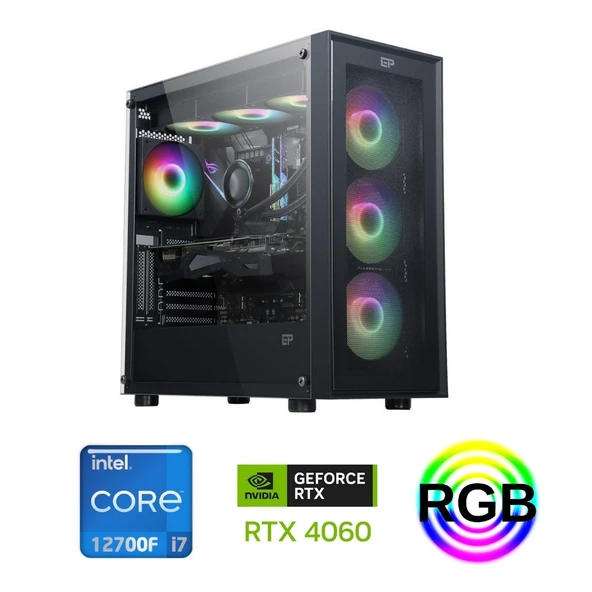 İNTEL İ7 12700F RTX4060 16G 1 TB  SSD OYUN BİLGİSAYARI