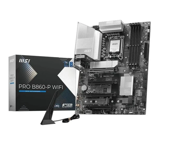 MSI PRO B860-P WIFI SOKET 1851 DDR5 8600MHZ(OC) 3xM.2 1x TB4 HDMI DISPLAY 5G LAN WIFI 7 ATX - 2
