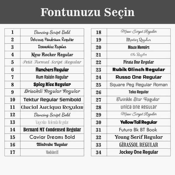Woodsaka - Özelleştirilebilir İsimlik - Kiraz, pleksi ve metal - 3