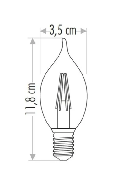 4 Watt Filament Buji Led Ampul Ct-4062 - 5