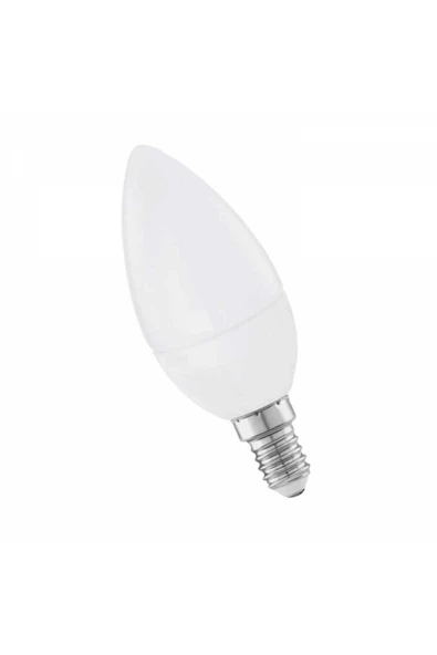 8 Watt E14 Duylu Buji Led Ampul Günışığı Sarı Ct-4083 - Resim 2