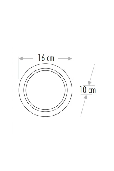 Ct-7073 12w 3200k Günışığı Sıva Üstü Led Aplik - Resim 2