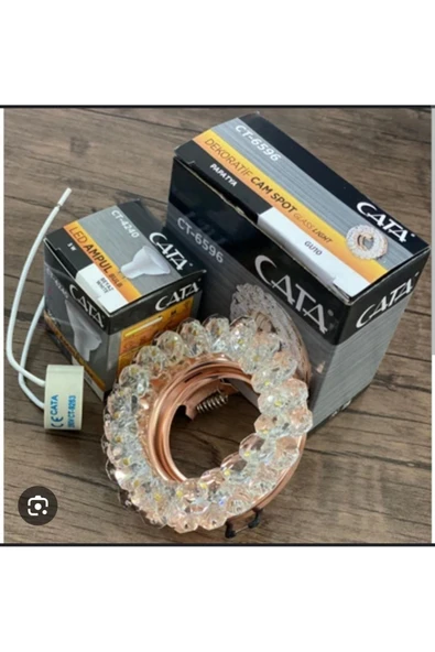 Papatya Cam Spot Ct-6596 ( Takım Halinde ) Gün Işığı Ct-6596tk-b (ÜRÜN BAKIR RENKTİR)