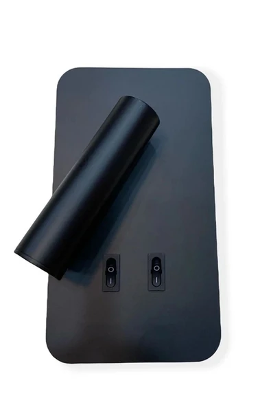 CT 5253 13w Siyah Kasa Günışığı Çift Kademeli Yatak Başı Okuma Işıklı Aplik - 2