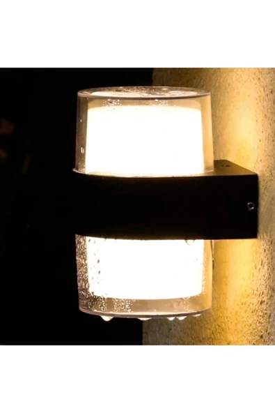 Bora Silindir Led Duvar Aplik 12w 3200k Günışığı Ip54 Çift Taraflı ürün görseli 1