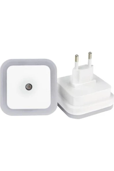 1w Fişli Fotoselli Gece Lambası Ct-9500 Beyaz Renk - Resim 2