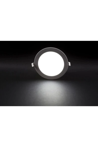 Ct 5147 10 Adet 12 Watt Slim Led Panel Beyaz Işık Metal Kasa - Resim 2