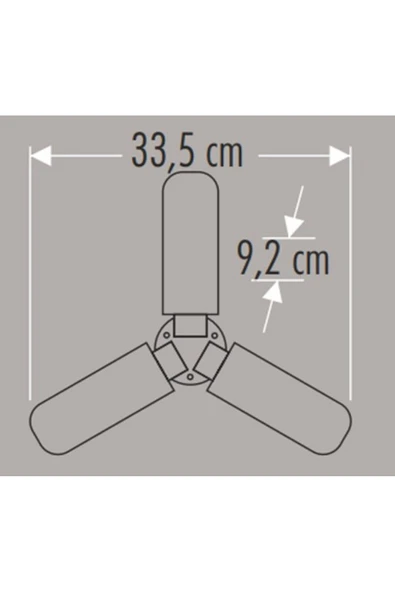 Ct 1152 42w Led Pervane Ampül 6400k Beyaz Işık - Resim 4
