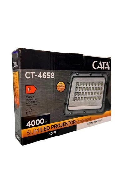 Ct-4658 50w Slim Platinum Led Projektör 6500k Beyaz Işık - 6