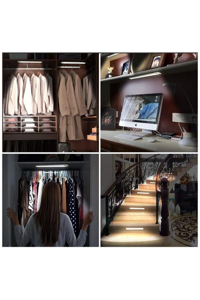 10 Watt Ledli Bella Cabinet Usb Şarjlı Sensörlü Armatür Ct-2464 Günışığı - Resim 3