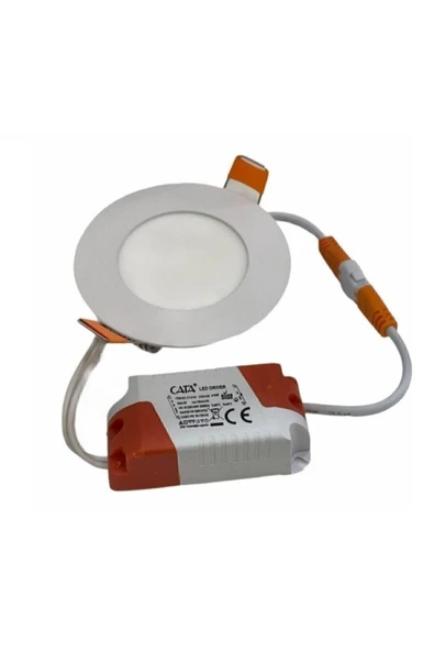 Ct 5144 10 Adet 3 Watt Slim Led Panel Beyaz Işık - Resim 2